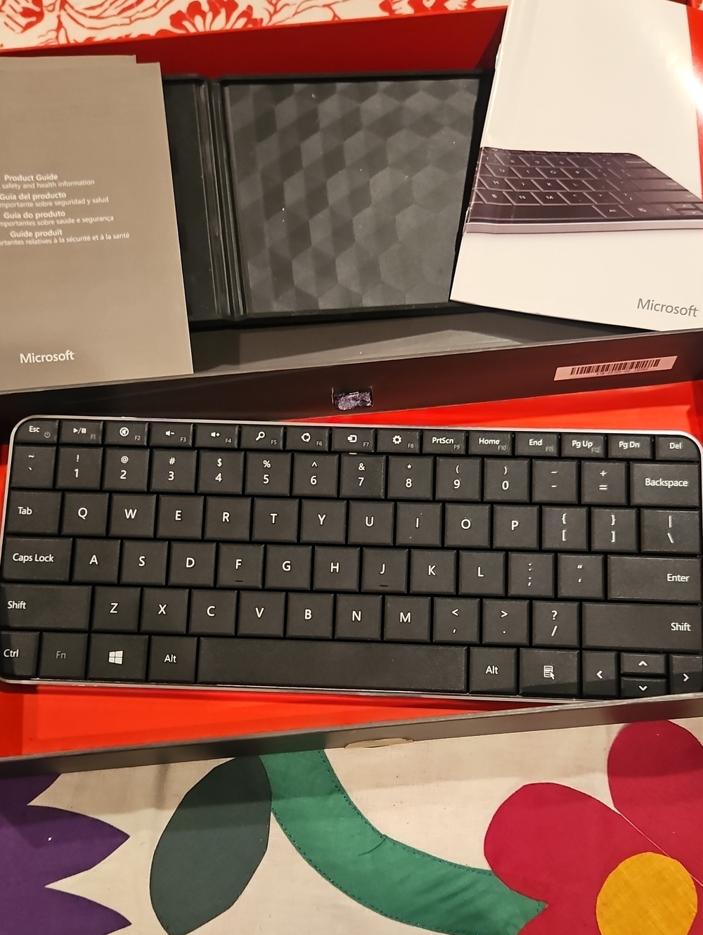 Microsoft Black Compact Bluetooth Keyboard for Tablets